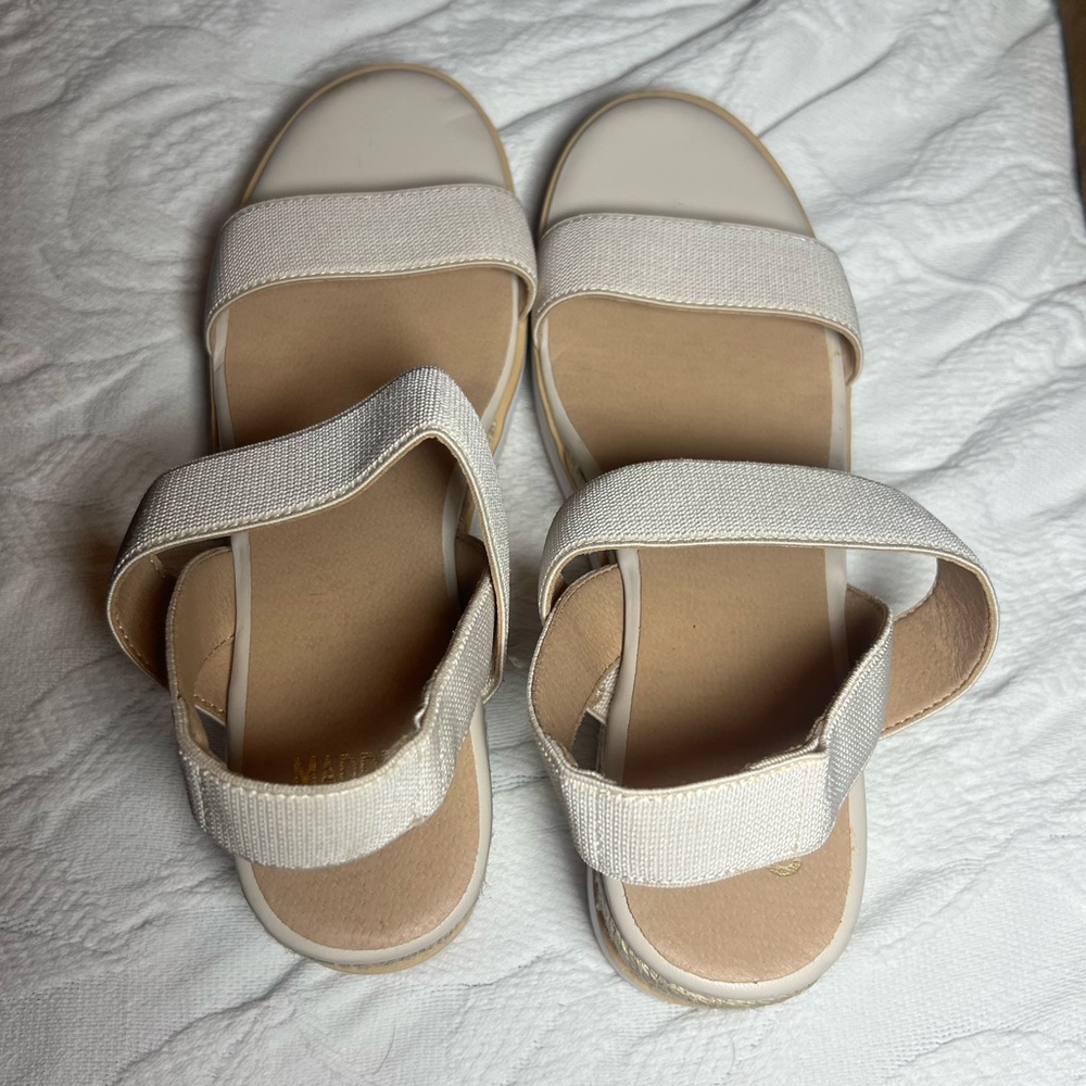 Steve Madden NYC Platform Sandals Cream Espadrille Size 10 - Picture 5 of 8
